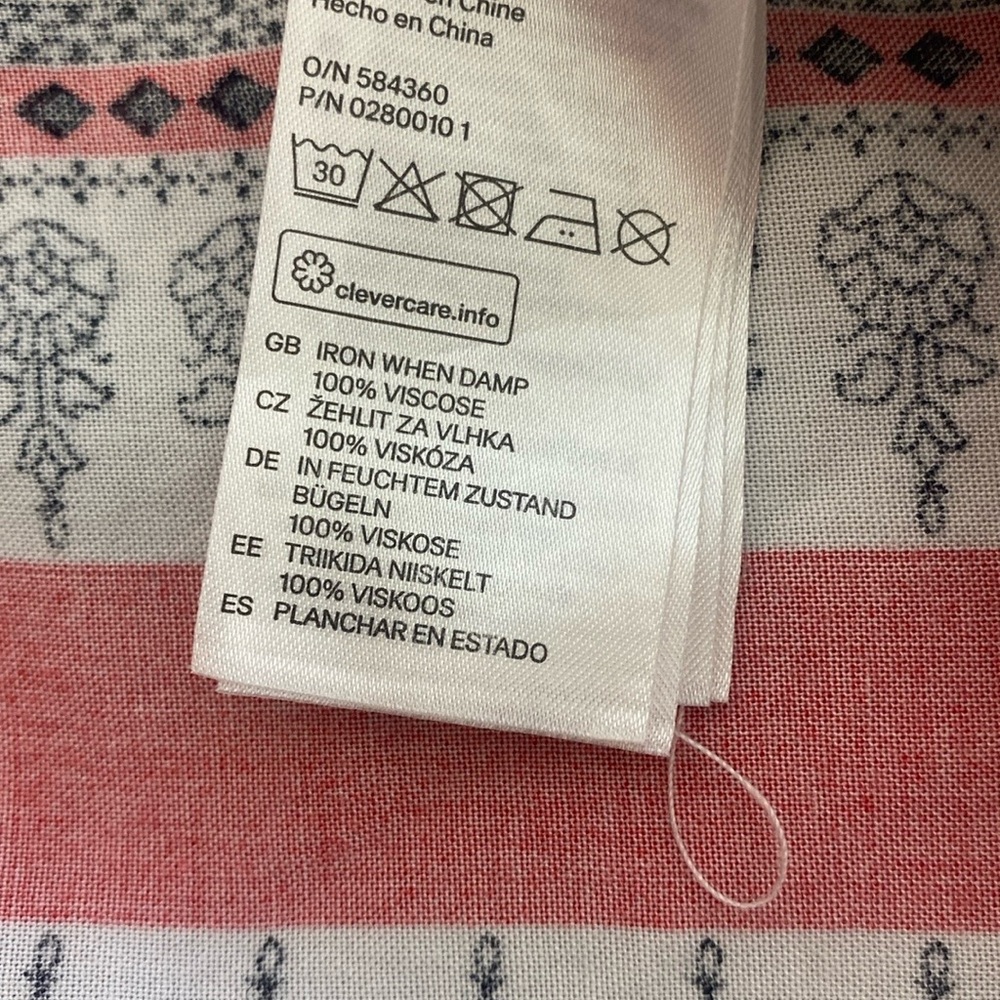 H&M Coachella  Maxi Dress - White with Red Accents - Picture 9 of 11